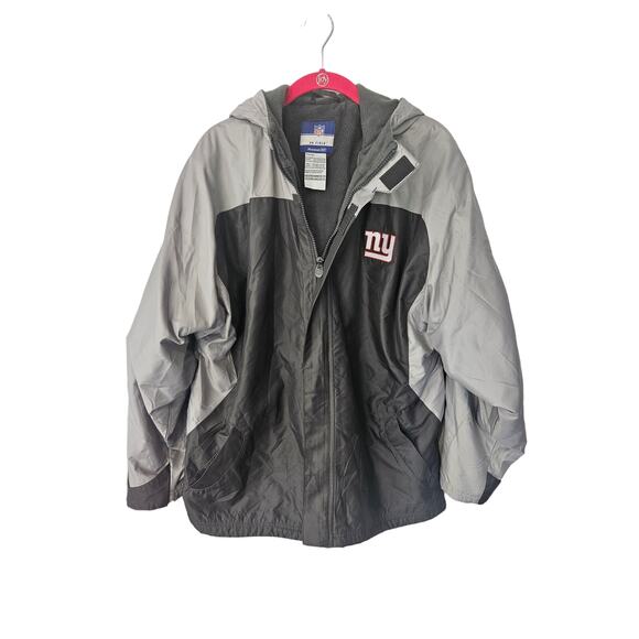 NFL reebok on field team apparel ny giants boys xl 18/20 mens medium winter coat - Picture 1 of 10